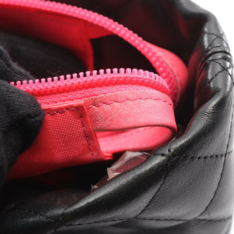 香奈兒 Cambon 系列中型托特包，黑色/粉紅色漆皮，二手女款 Coco-7