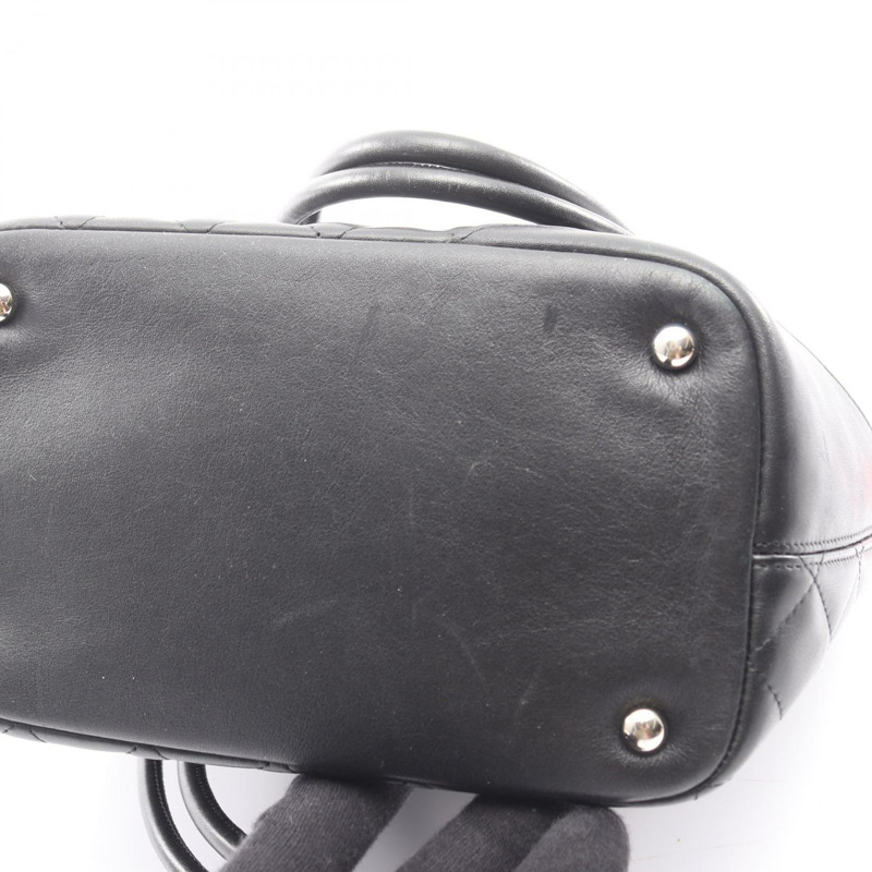 香奈兒 Cambon 系列中型托特包，黑色/粉紅色漆皮，二手女款 Coco-8