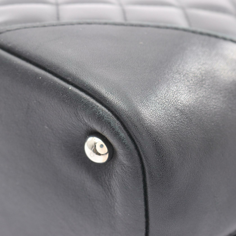 香奈兒 Cambon 系列中型托特包，黑色/粉紅色漆皮，二手女款 Coco-12