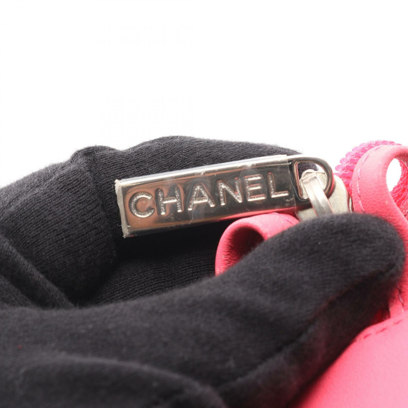 香奈兒 Cambon 系列中型托特包，黑色/粉紅色漆皮，二手女款 Coco-14