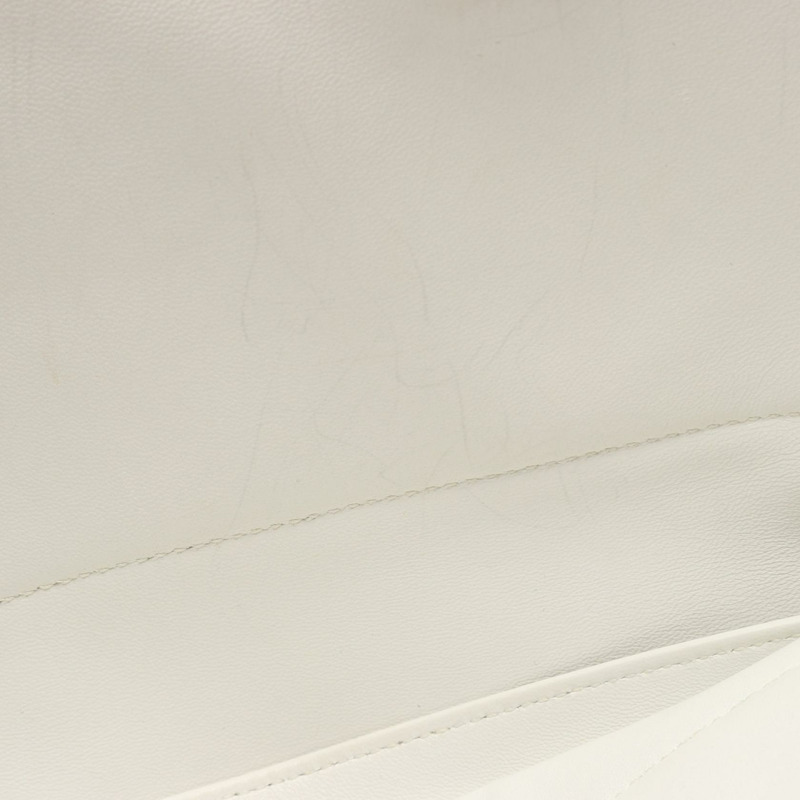 愛馬仕 Bolide35 肩背包，Clemence 皮革，白色，二手，女士款，E SHW-9