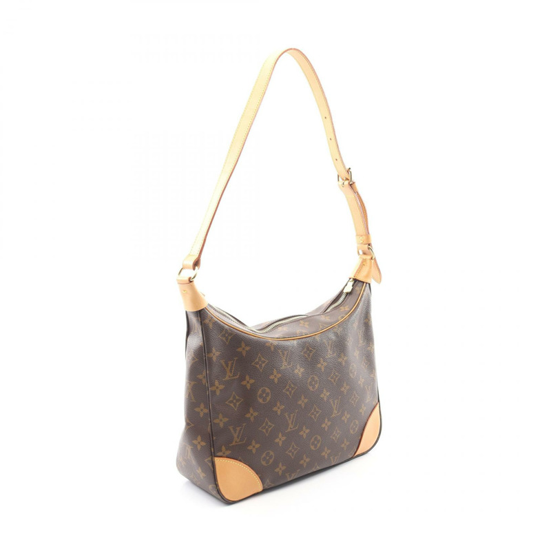 路易威登 Boulogne PM 單肩包 M51265 Monogram 皮革 棕色 二手女士-1