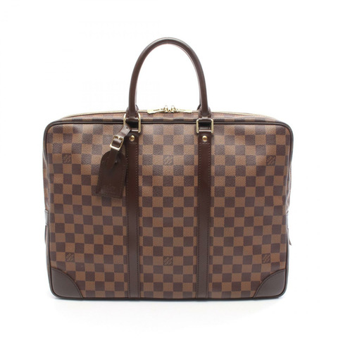 路易威登 Porte Document Voyage 商務包 N41124 Damier 帆布 Ebene 二手