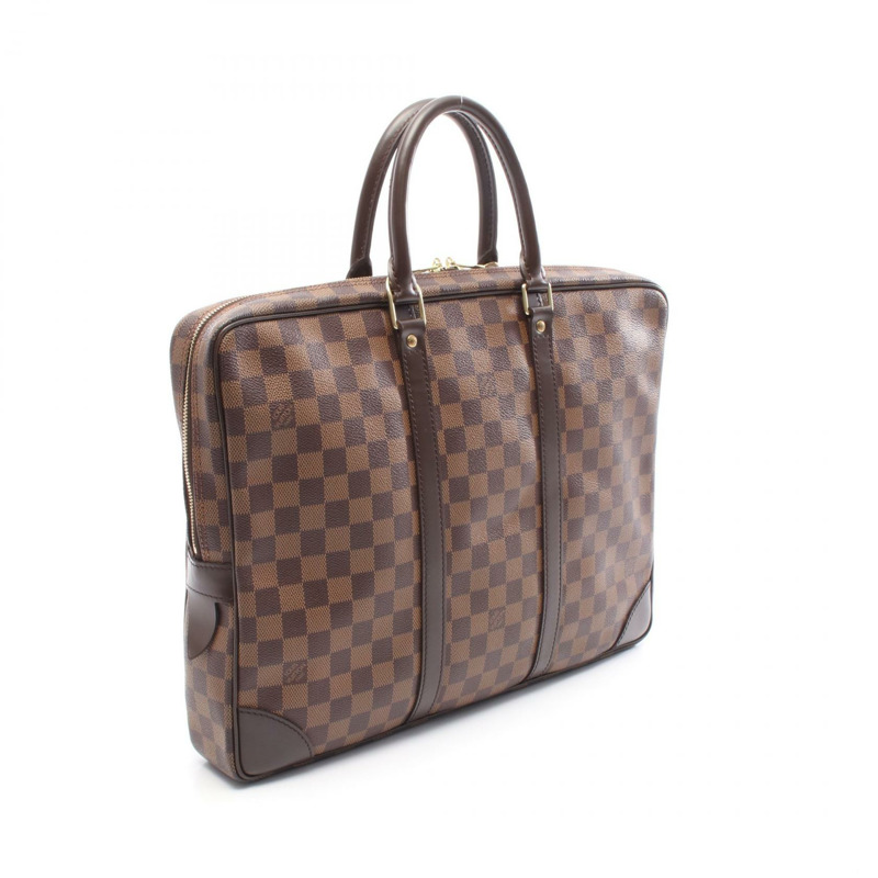 路易威登 Porte Document Voyage 商務包 N41124 Damier 帆布 Ebene 二手-1