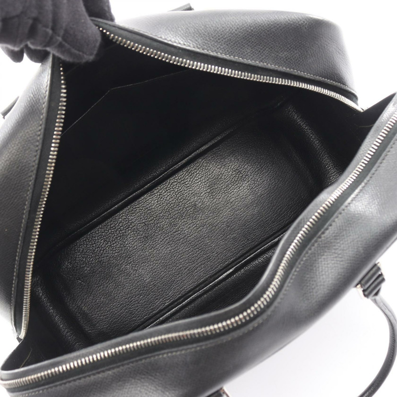 愛馬仕 Plume 32 手提包，庫爾舍維爾皮革，黑色，二手，女士，帶五金配件。-2