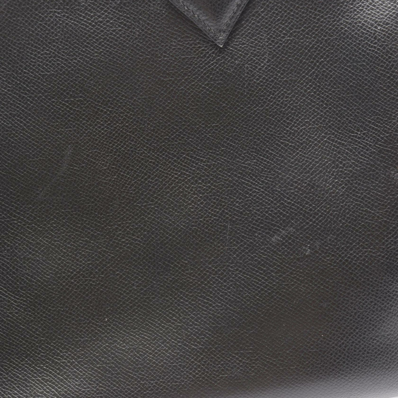 愛馬仕 Plume 32 手提包，庫爾舍維爾皮革，黑色，二手，女士，帶五金配件。-9