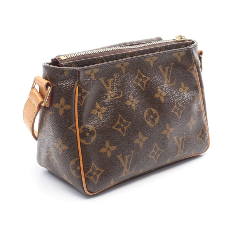 路易威登 Vivacite PM 單肩斜背包 M51165 Monogram 棕色皮革-1