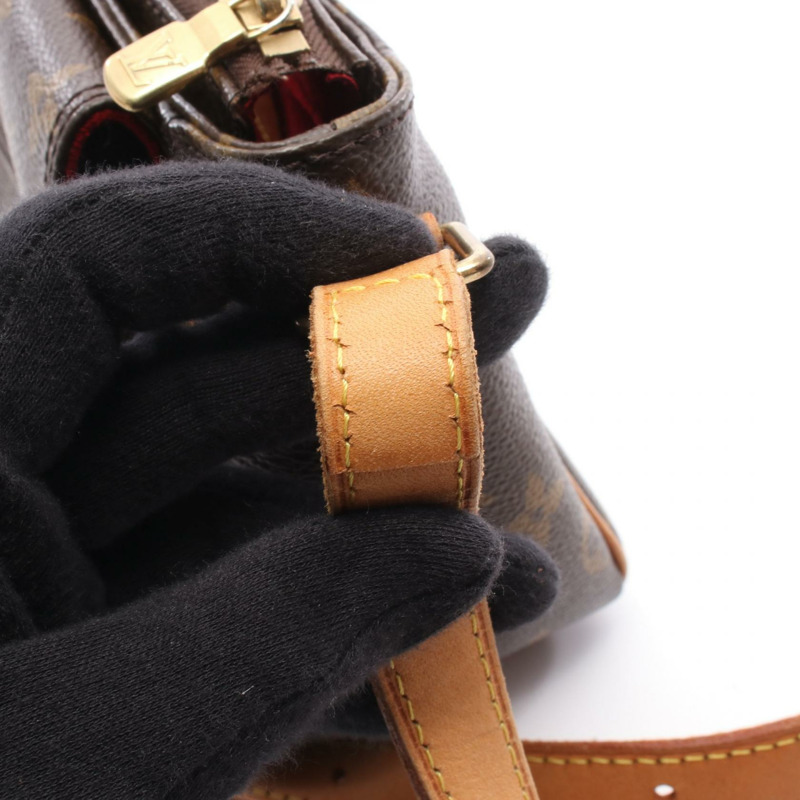 路易威登 Vivacite PM 單肩斜背包 M51165 Monogram 棕色皮革-6