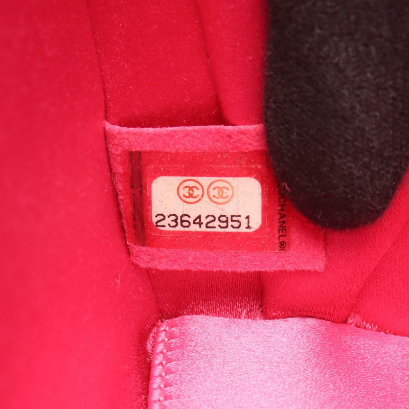 香奈兒巧克力色鏈條單肩斜挎包，粉紅色羊皮，二手，女士，金色五金-4