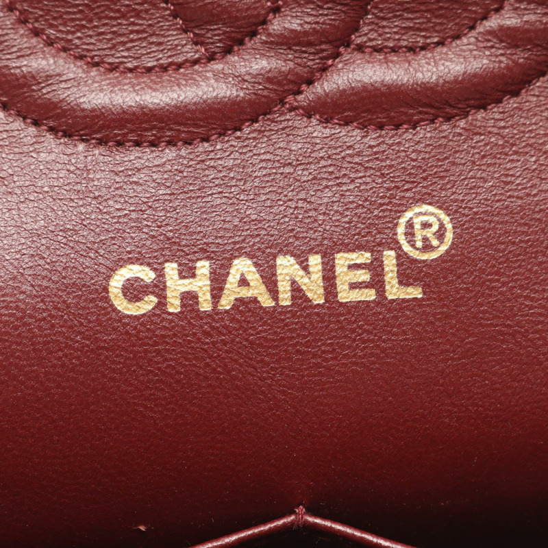 香奈兒 (CHANEL) Matelasse W 翻蓋鏈條單肩背包 A01112 羊皮 黑色 GHW 二手-3