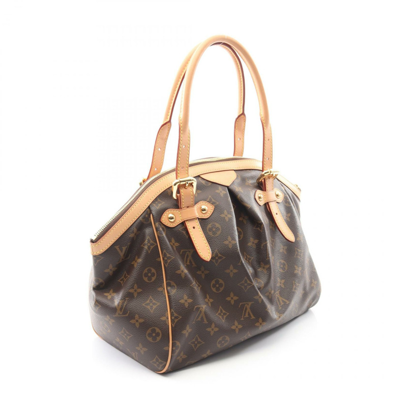 路易威登 Tivoli GM 單肩手提包 M40144 Monogram 皮革 棕色 二手-1