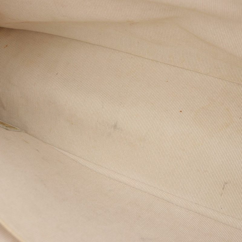 香奈兒 (CHANEL) 白色皮革鏈條手提單肩包，二手女款，金色五金配件-6