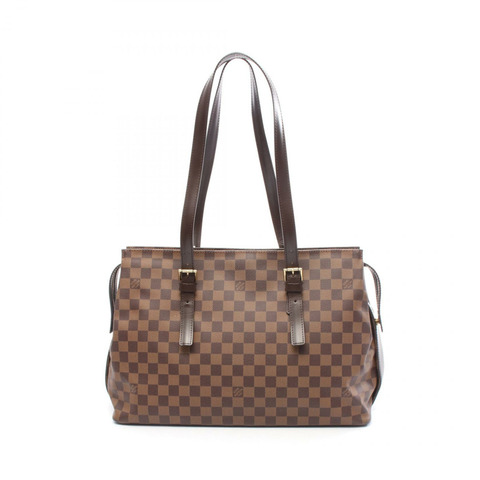 路易威登 Chelsea 手提單肩包 N51119 Damier 皮革 棕色 Ebene 二手