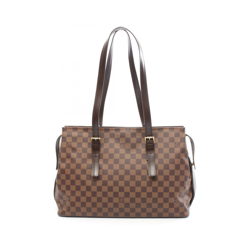路易威登 Chelsea 手提單肩包 N51119 Damier 皮革 棕色 Ebene 二手-0