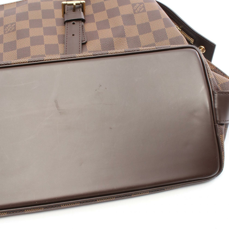 路易威登 Chelsea 手提單肩包 N51119 Damier 皮革 棕色 Ebene 二手-6