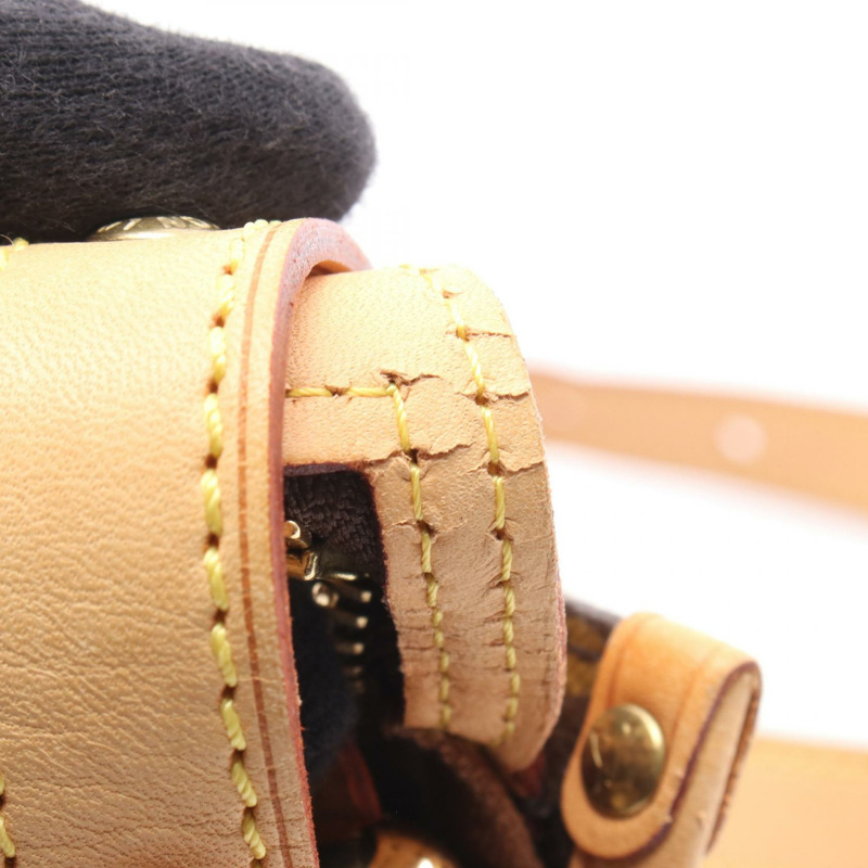 路易威登 Popincourt 長肩斜背包 M40008 Monogram 棕色二手-5