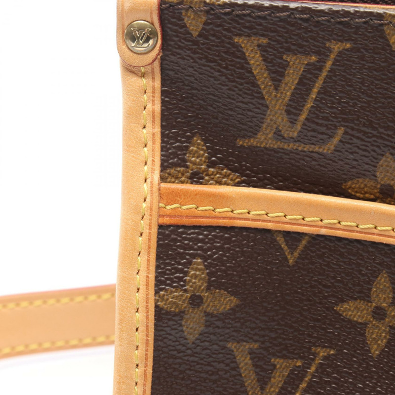 路易威登 Popincourt 長肩斜背包 M40008 Monogram 棕色二手-6