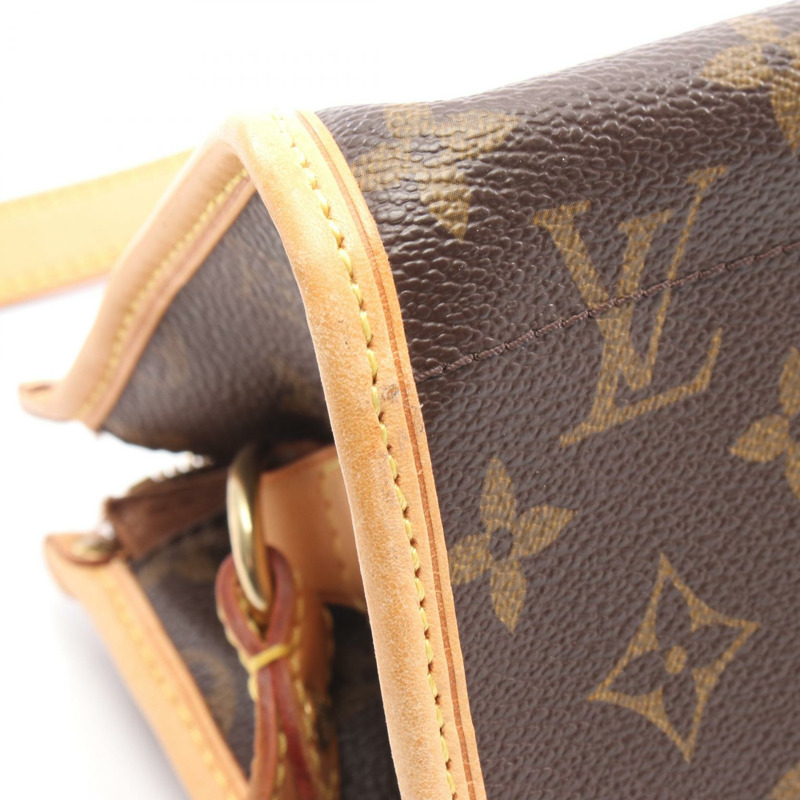 路易威登 Popincourt 長肩斜背包 M40008 Monogram 棕色二手-7