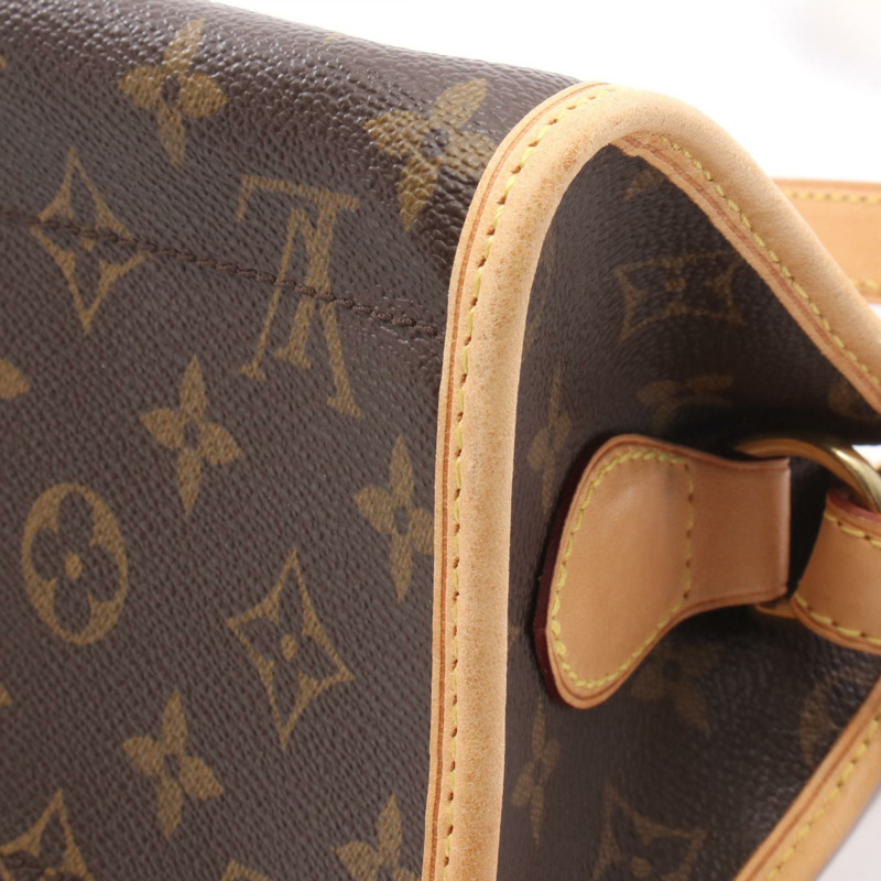 路易威登 Popincourt 長肩斜背包 M40008 Monogram 棕色二手-8