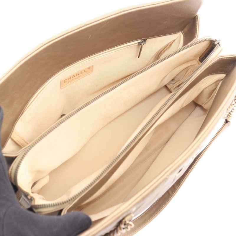 香奈兒 (CHANEL) 絎縫鏈條肩背包 A67493 棕色皮革 二手女士-2