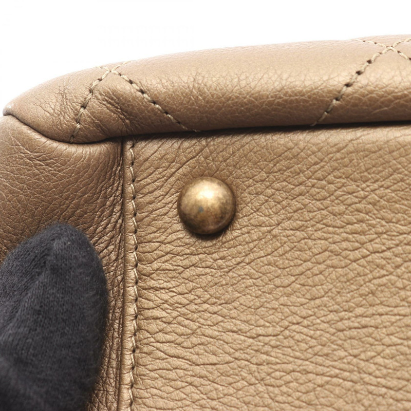 香奈兒 (CHANEL) 絎縫鏈條肩背包 A67493 棕色皮革 二手女士-8