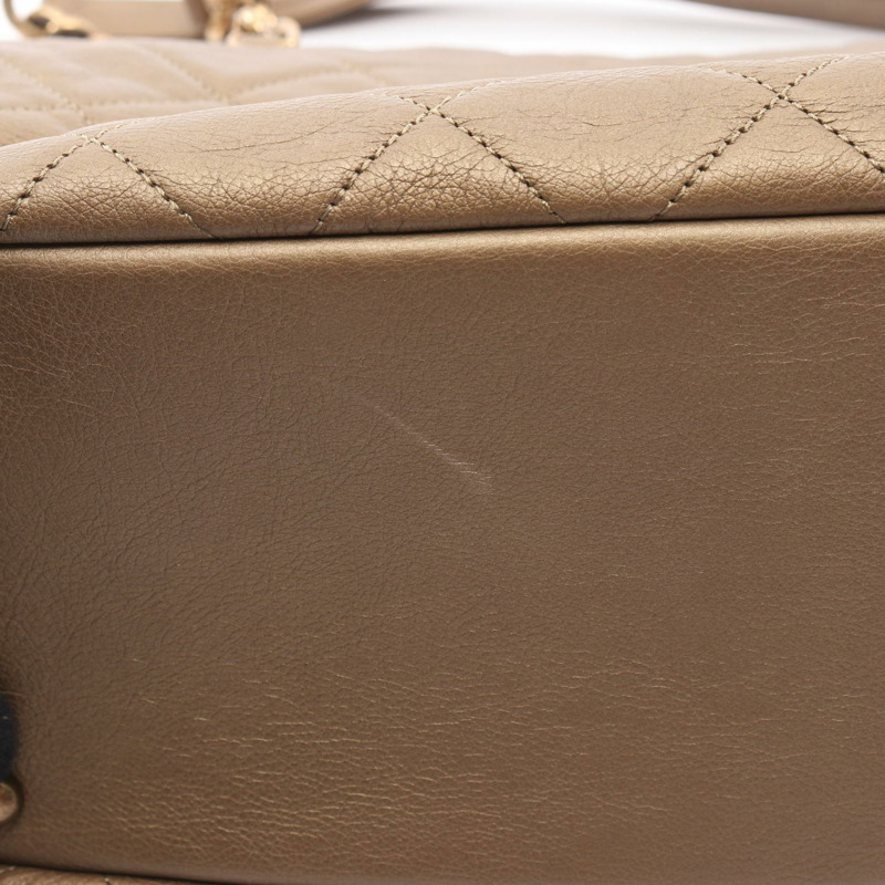 香奈兒 (CHANEL) 絎縫鏈條肩背包 A67493 棕色皮革 二手女士-10