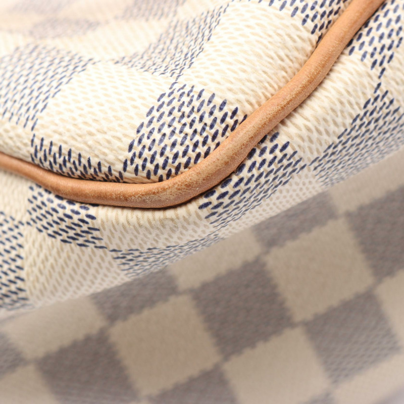 路易威登 Figheri PM 單肩包 N41176 Damier Azur 皮革 白色 二手-5