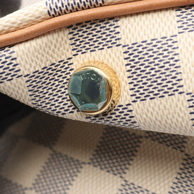 路易威登 Figheri PM 單肩包 N41176 Damier Azur 皮革 白色 二手-6