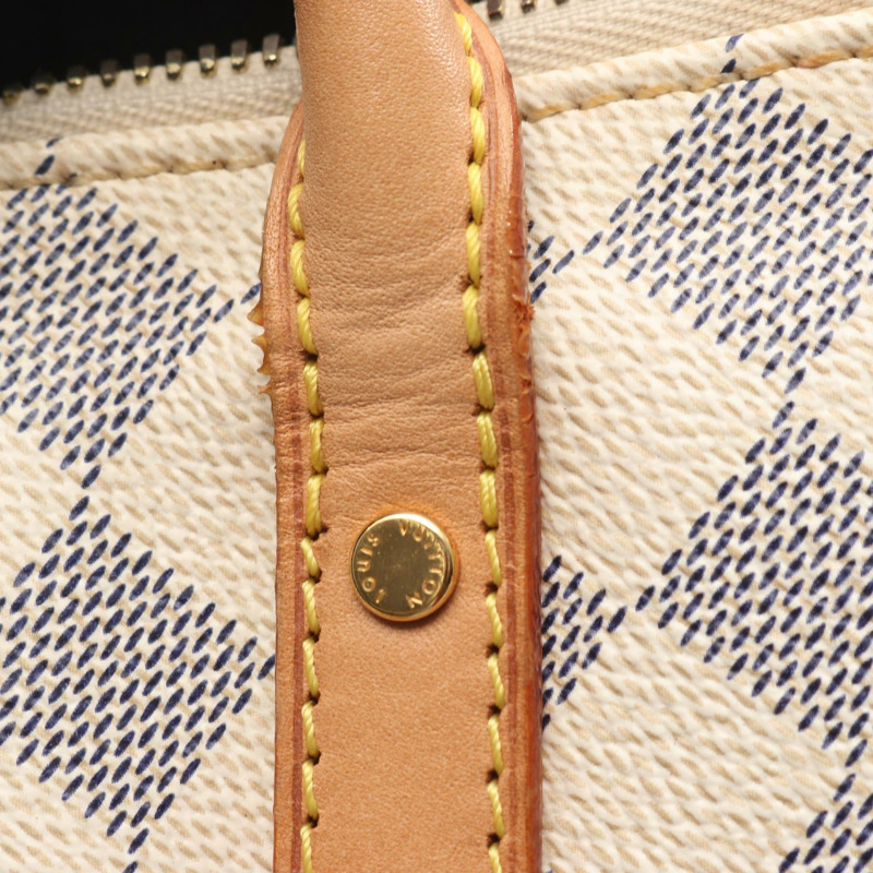 路易威登 Figheri PM 單肩包 N41176 Damier Azur 皮革 白色 二手-7