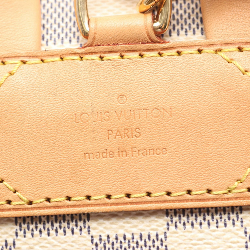 路易威登 Sperone BB 雙肩包 N44026 Damier Azur 皮革 白色 二手-3