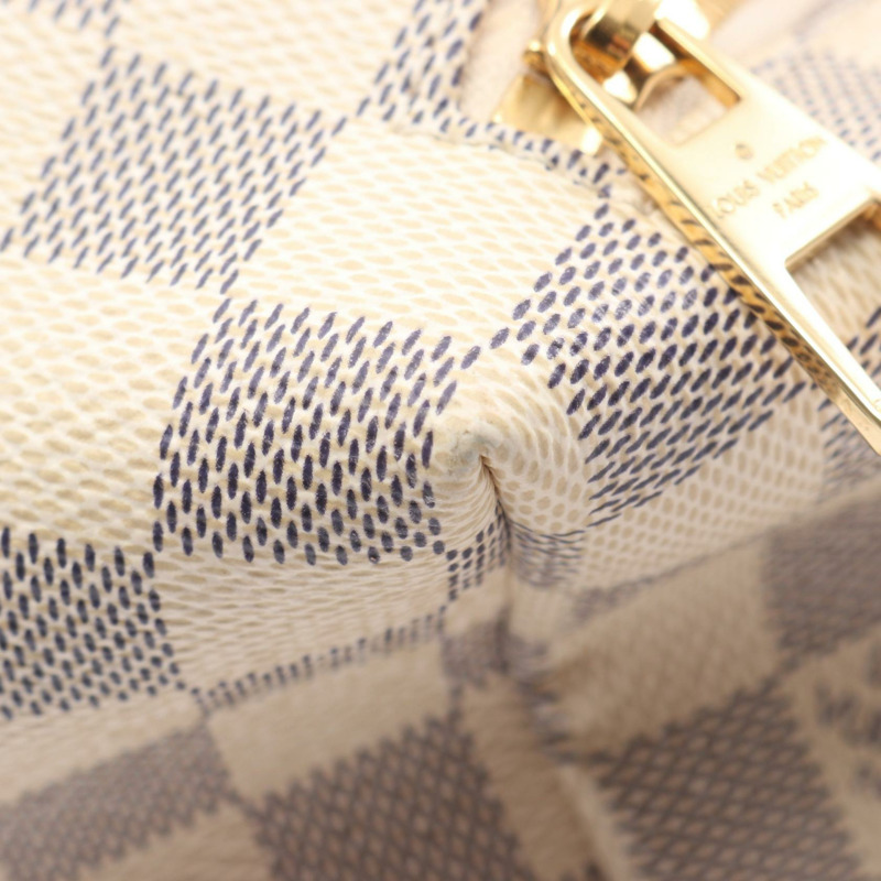 路易威登 Sperone BB 雙肩包 N44026 Damier Azur 皮革 白色 二手-6