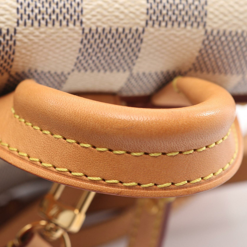 路易威登 Sperone BB 雙肩包 N44026 Damier Azur 皮革 白色 二手-8