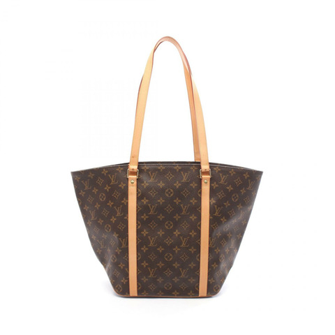 路易威登 (LOUIS VUITTON) 棕色 Monogram 皮革購物手提單肩包 M51108 二手