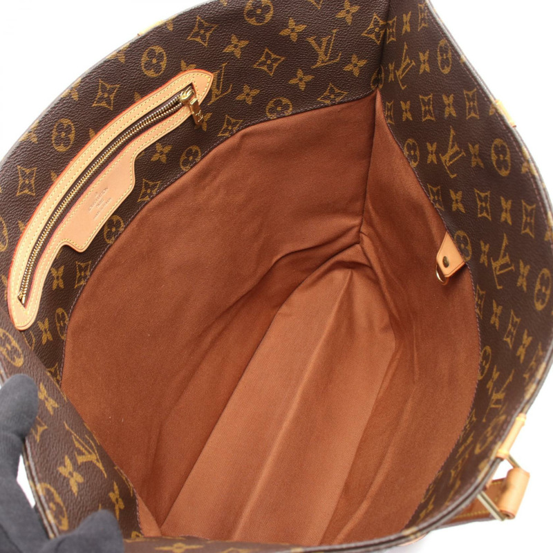 路易威登 (LOUIS VUITTON) 棕色 Monogram 皮革購物手提單肩包 M51108 二手-2