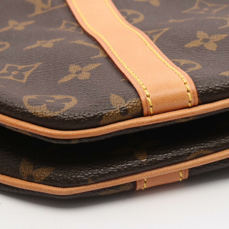 路易威登 (LOUIS VUITTON) 棕色 Monogram 皮革購物手提單肩包 M51108 二手-6