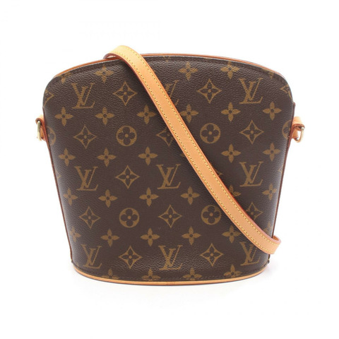 路易威登 Drouot 斜背包 M51290 Monogram 皮革 棕色 二手
