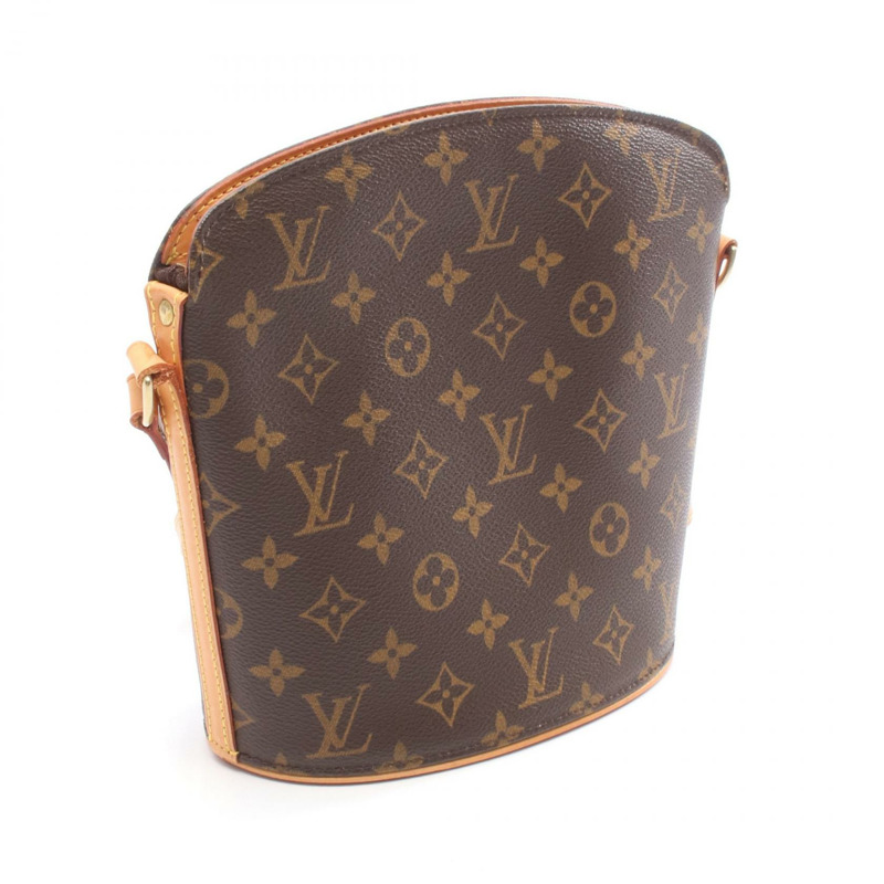 路易威登 Drouot 斜背包 M51290 Monogram 皮革 棕色 二手-1