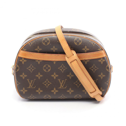 路易威登 Blois 單肩斜背包 M51221 Monogram 皮革 棕色 二手