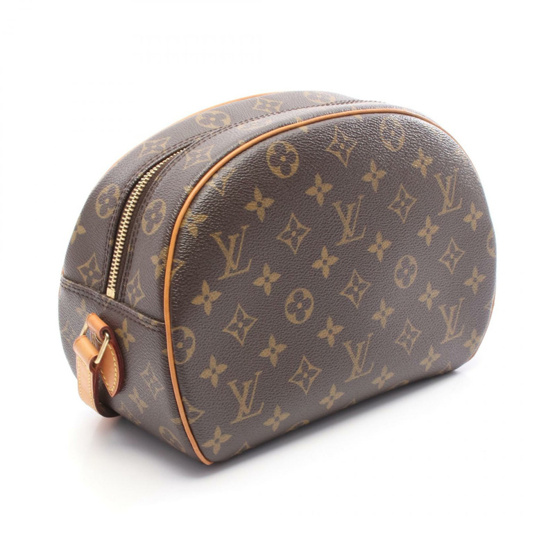 路易威登 Blois 單肩斜背包 M51221 Monogram 皮革 棕色 二手-1