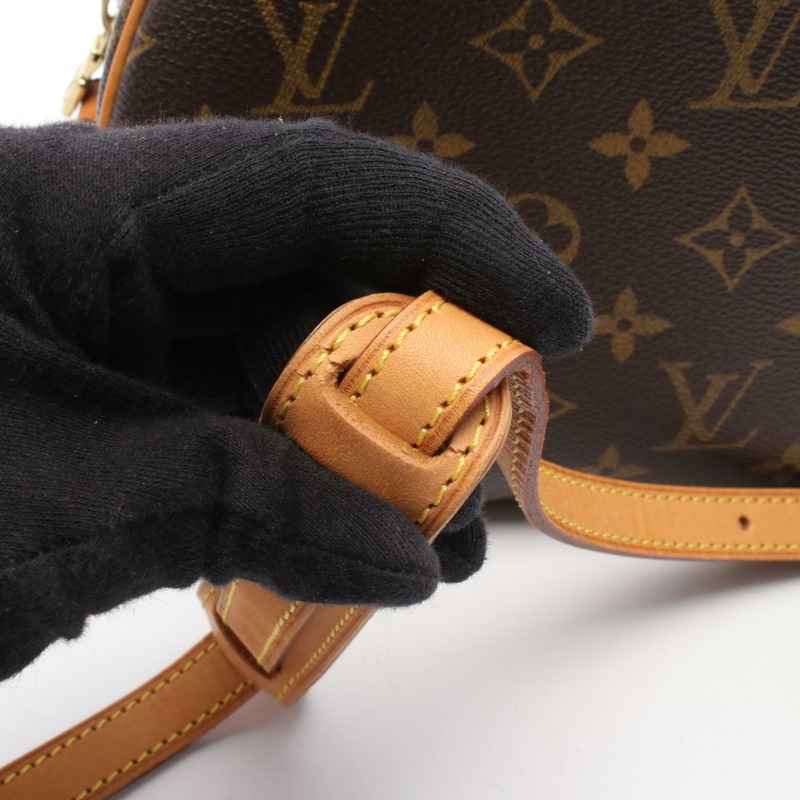 路易威登 Blois 單肩斜背包 M51221 Monogram 皮革 棕色 二手-8