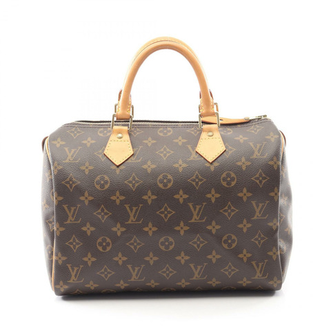路易威登 Speedy 30 旅行手提包 M41526 Monogram 皮革 棕色 二手 女士