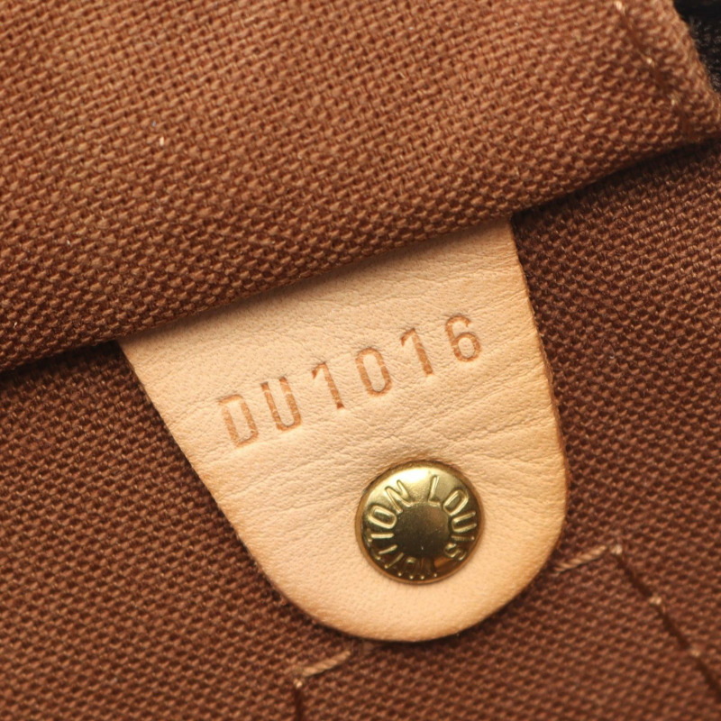 路易威登 Speedy 30 旅行手提包 M41526 Monogram 皮革 棕色 二手 女士-4