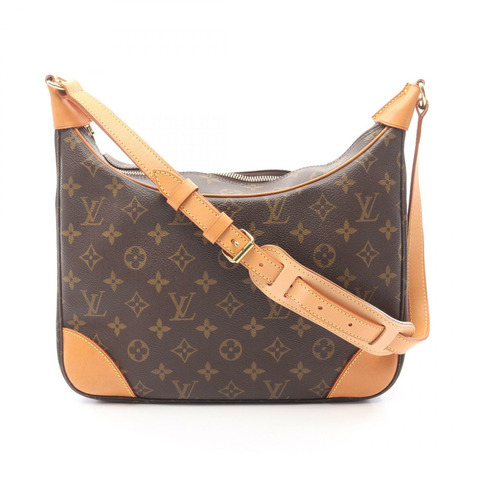 路易威登 Boulogne PM 單肩包 M51265 Monogram 帆布皮革棕色二手