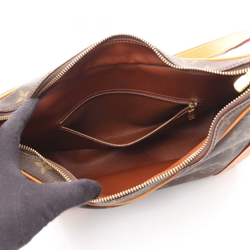 路易威登 Boulogne PM 單肩包 M51265 Monogram 帆布皮革棕色二手-2