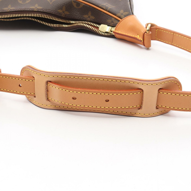路易威登 Boulogne PM 單肩包 M51265 Monogram 帆布皮革棕色二手-12