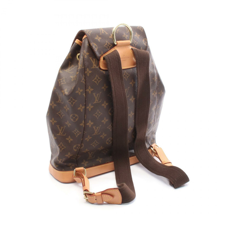 路易威登迷你 Montsouris 雙肩包 M51137 Monogram 皮革 棕色 LV-1