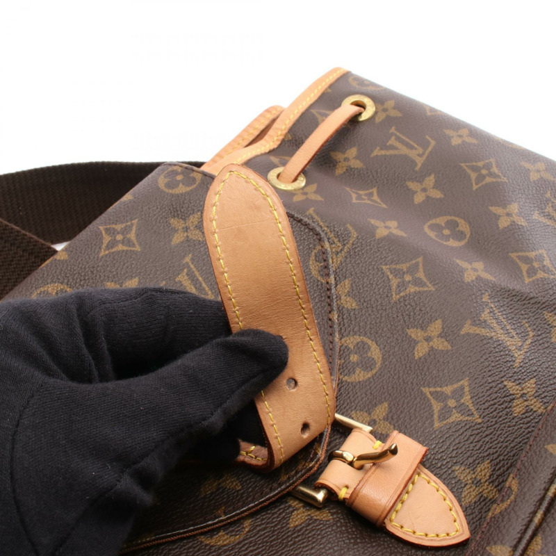 路易威登迷你 Montsouris 雙肩包 M51137 Monogram 皮革 棕色 LV-7