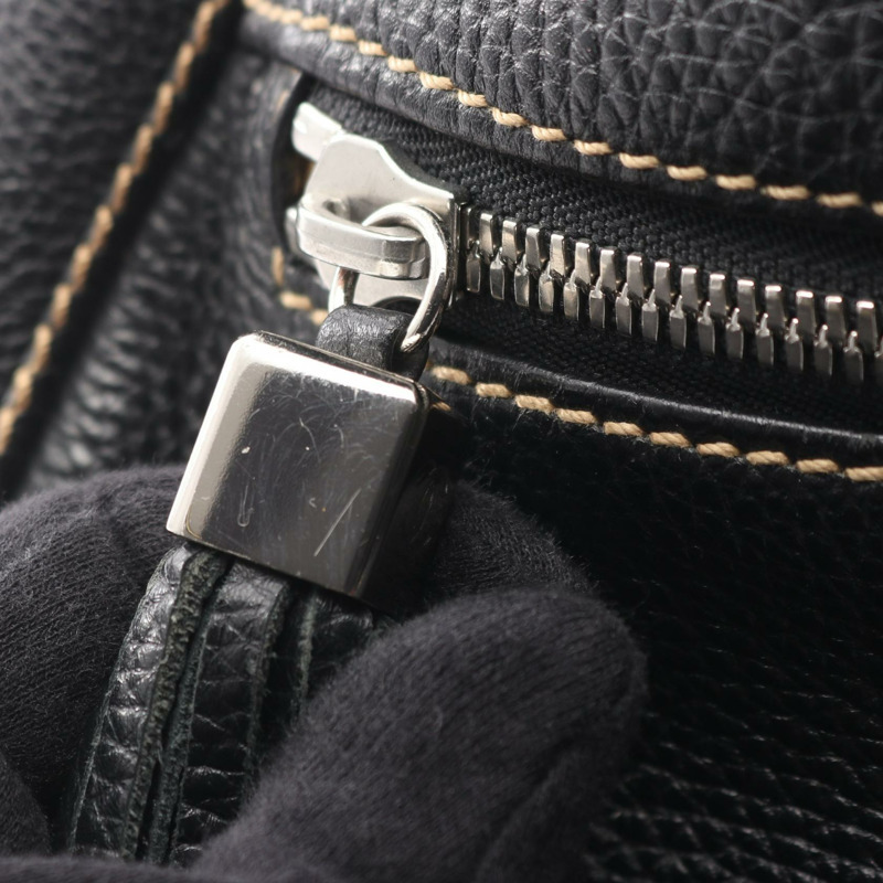 香奈兒黑色流蘇皮革單肩包，二手女款，附五金配件-11