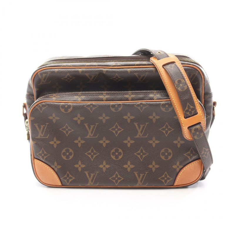 路易威登 Nile 肩斜背包 M45244 Monogram 帆布皮革 棕色-0