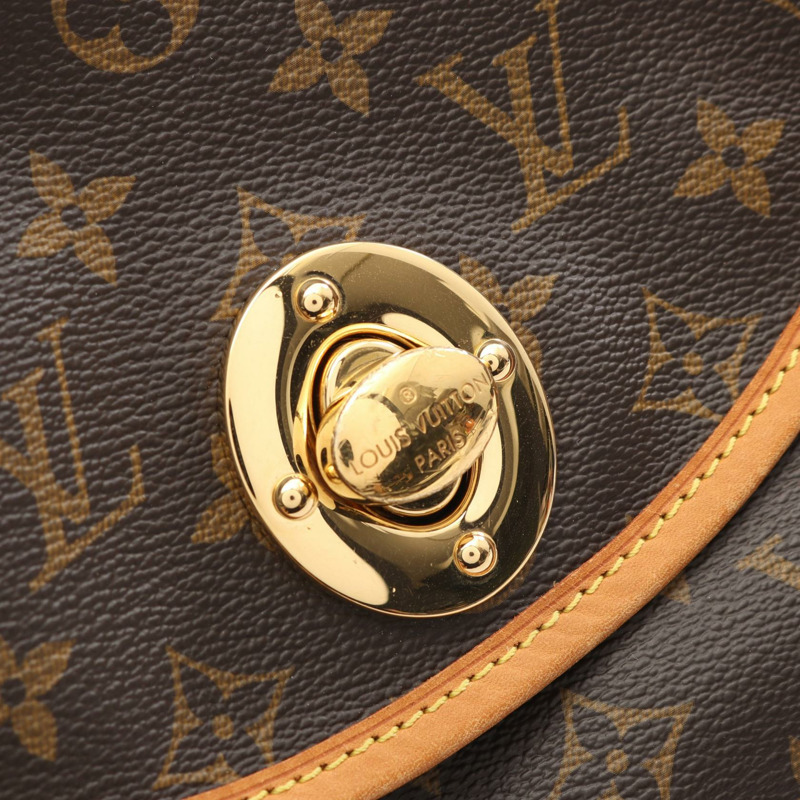 路易威登 Tulum GM 單肩斜背包 M40075 Monogram 皮革 棕色 二手-6